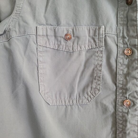 Anine Bing classic sage 100% cotton collared button-up XS - Picture 3 of 10